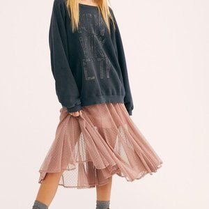 NWOT Free People Molly Smiles Godet Lace Skirt 4